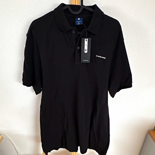Star raw herren polo schwarz - herren,